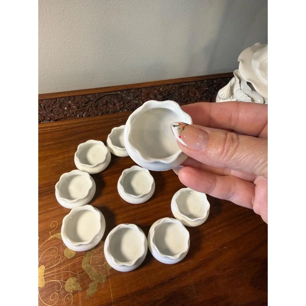 Antique Royal Austria‎ Salt Cellars Set of 10 c.1900